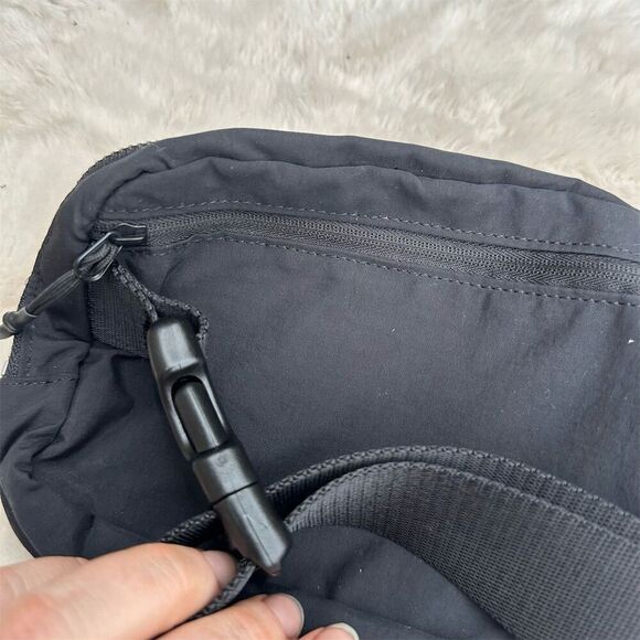 ODODOS Mini Belt Bag Unisex Black Fanny Pack with Adjustable Strap - Picture 2 of 6